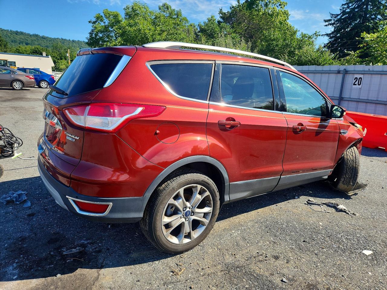 2015 Ford Escape Titanium Orange vin: 1FMCU9JX1FUA86630