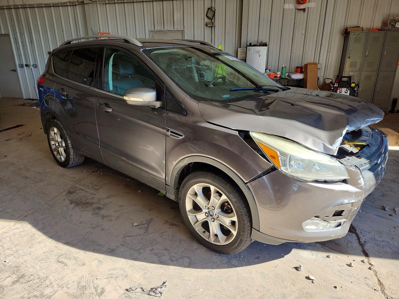 2014 Ford Escape Titanium Серый vin: 1FMCU9JX2EUC22262