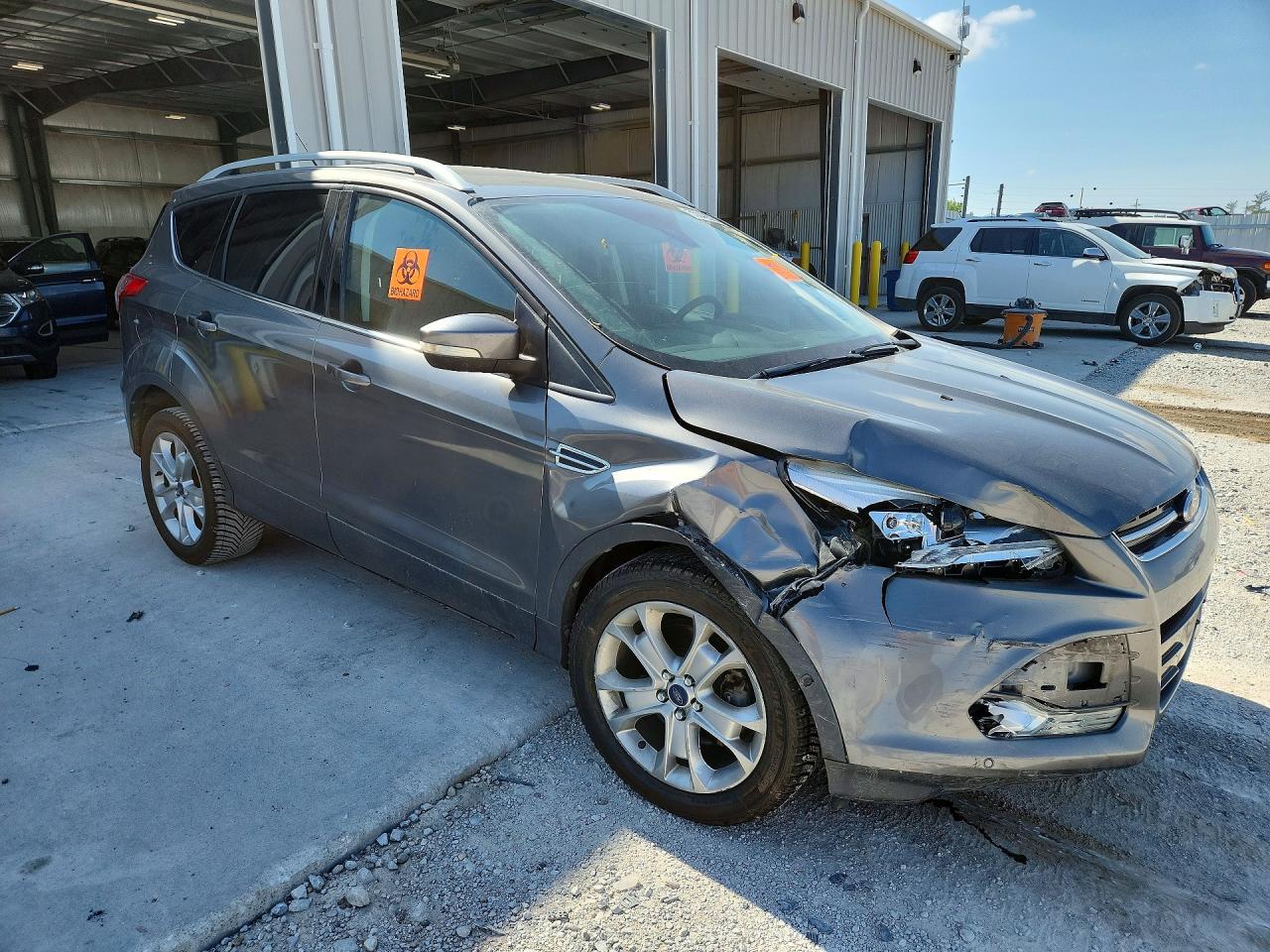 2014 Ford Escape Titanium Gray vin: 1FMCU9JX2EUD30204
