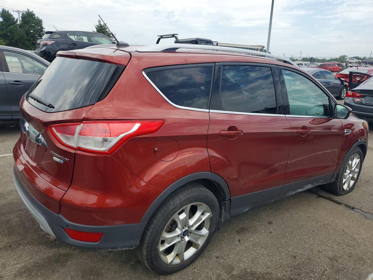 2015 Ford Escape Titanium Red vin: 1FMCU9JX2FUA23813