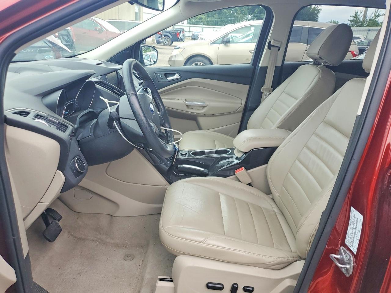 2015 Ford Escape Titanium Red vin: 1FMCU9JX2FUA23813
