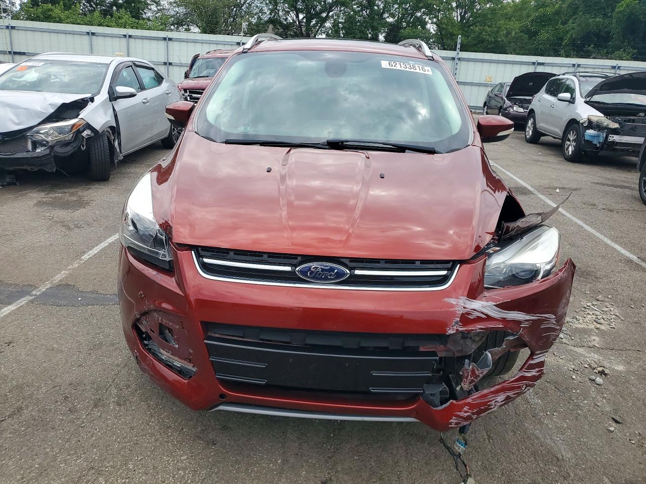 2015 Ford Escape Titanium Red vin: 1FMCU9JX2FUA23813