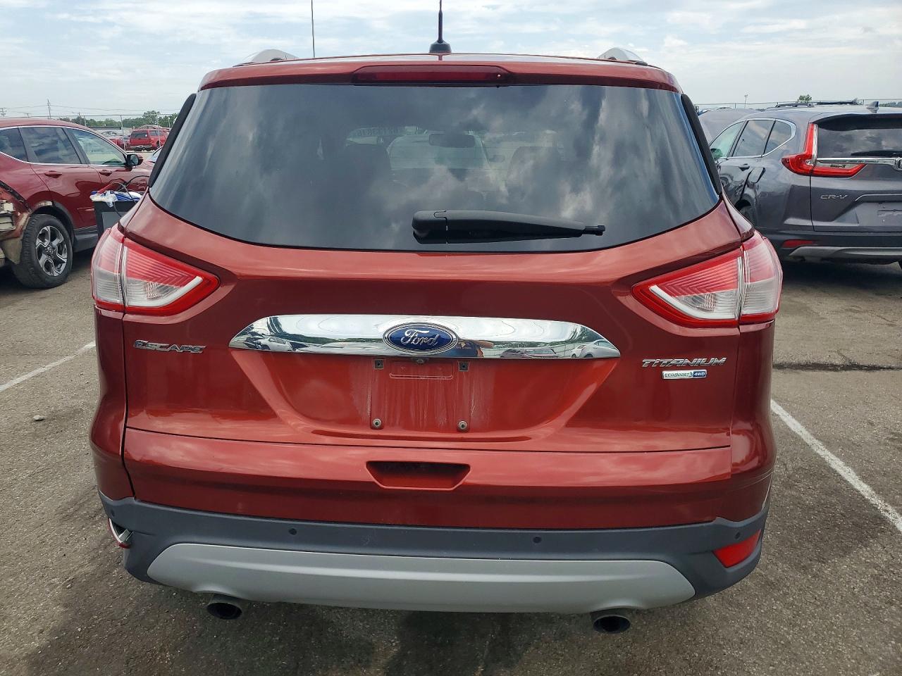2015 Ford Escape Titanium Red vin: 1FMCU9JX2FUA23813