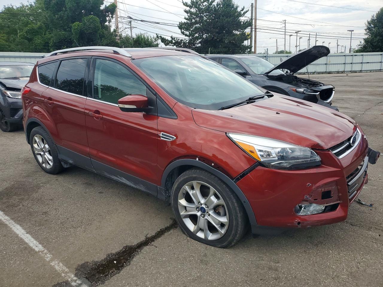2015 Ford Escape Titanium Red vin: 1FMCU9JX2FUA23813