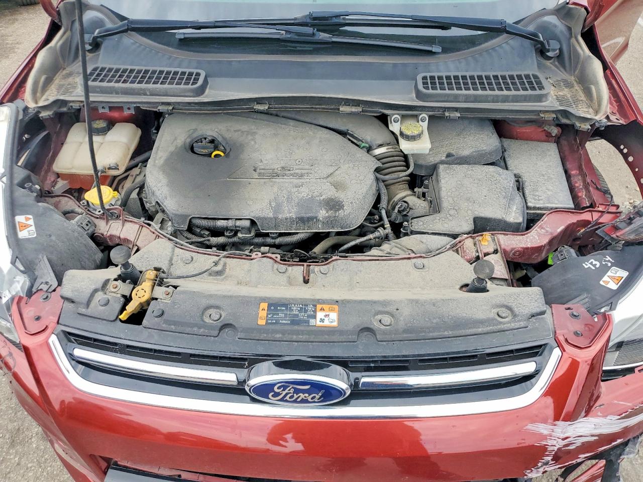 2015 Ford Escape Titanium Red vin: 1FMCU9JX2FUA23813