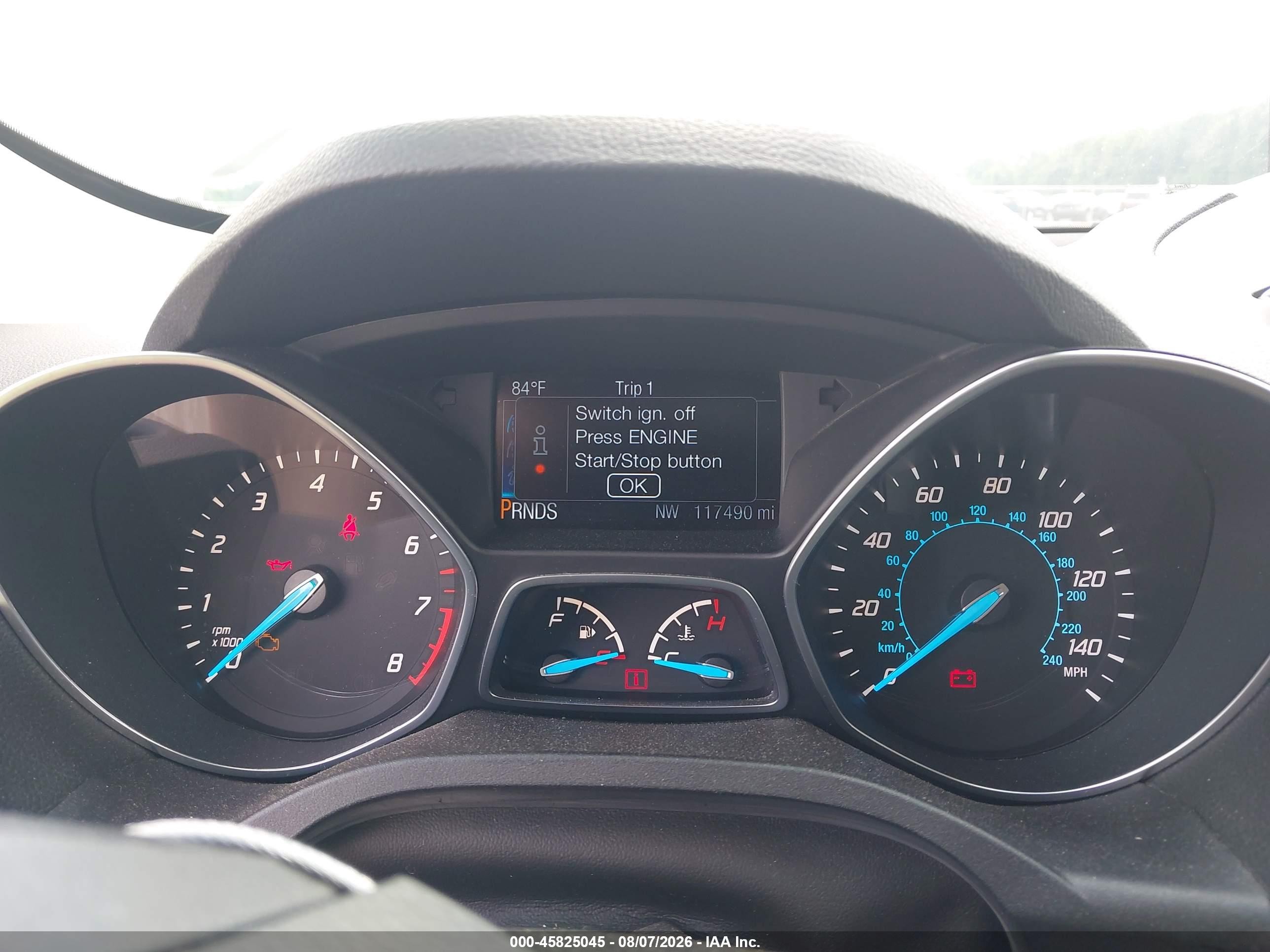 2015 Ford Escape Titanium White vin: 1FMCU9JX2FUB03550