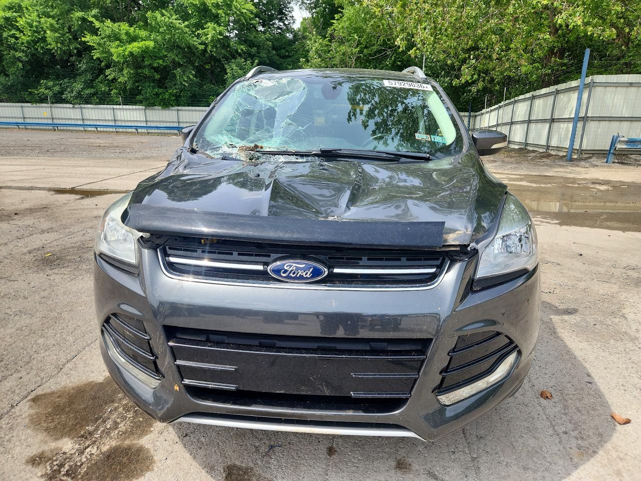 2015 Ford Escape Titanium Gray vin: 1FMCU9JX2FUB70665