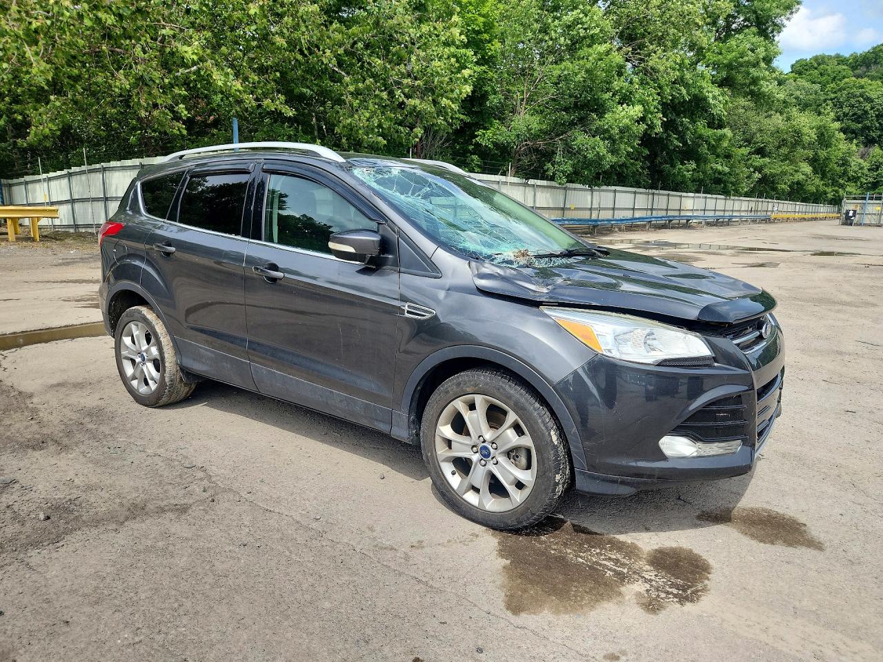 2015 Ford Escape Titanium Gray vin: 1FMCU9JX2FUB70665