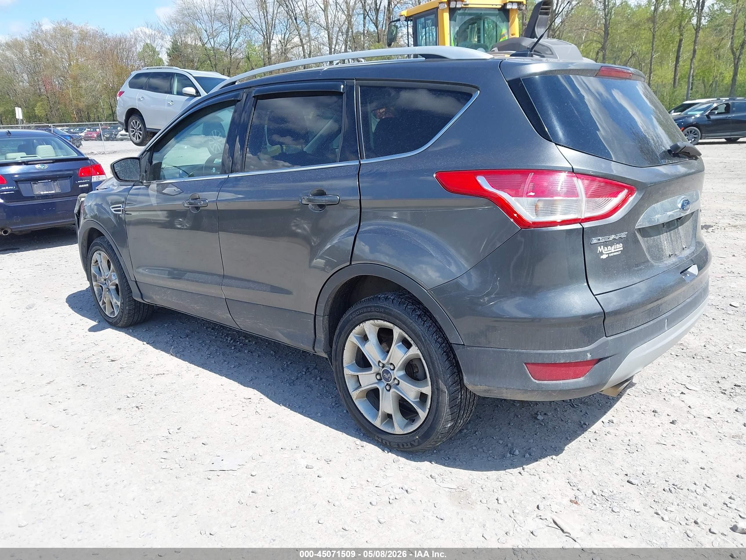 2015 Ford Escape Titanium Серый vin: 1FMCU9JX2FUC53450