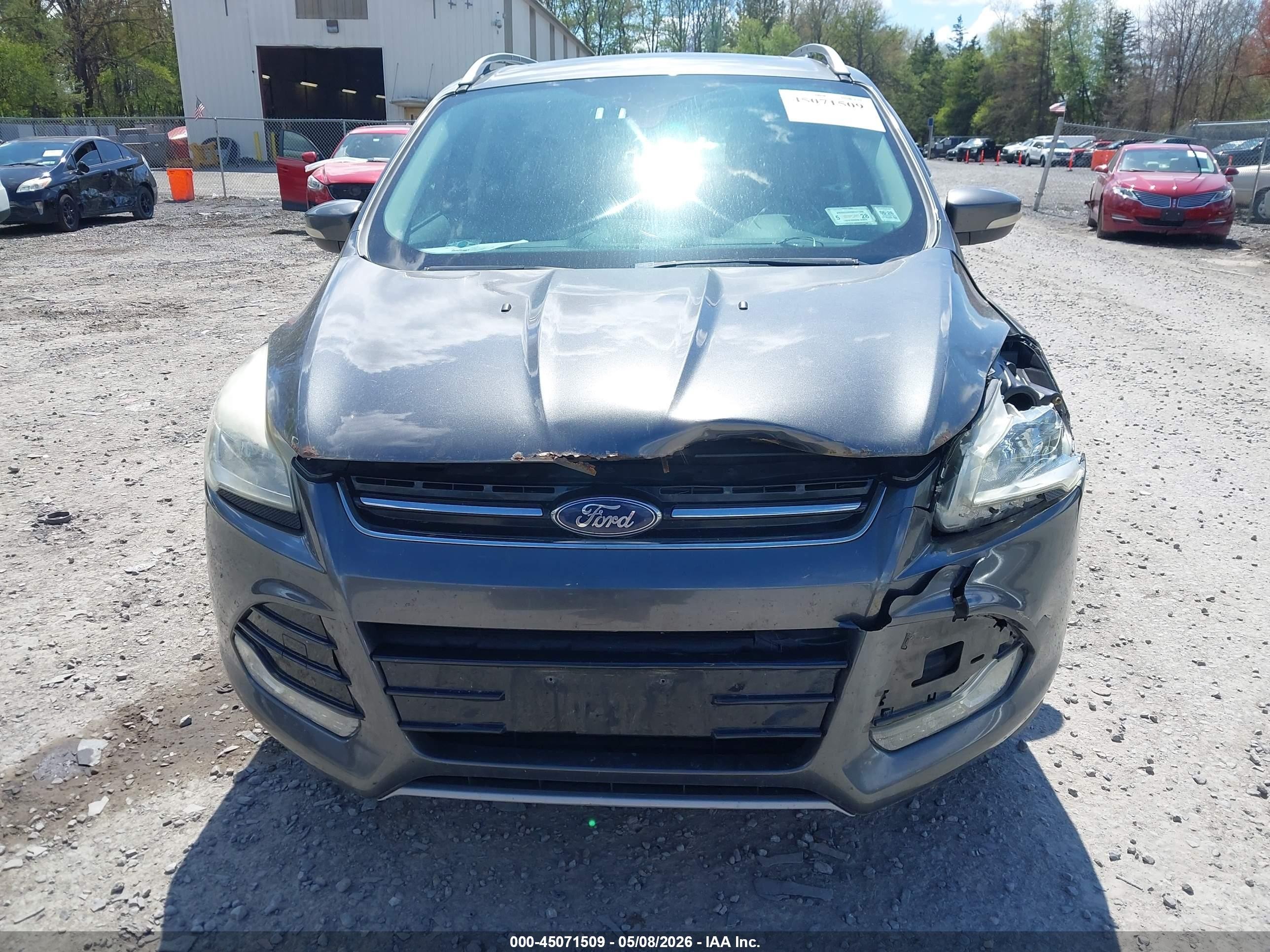 2015 Ford Escape Titanium Серый vin: 1FMCU9JX2FUC53450