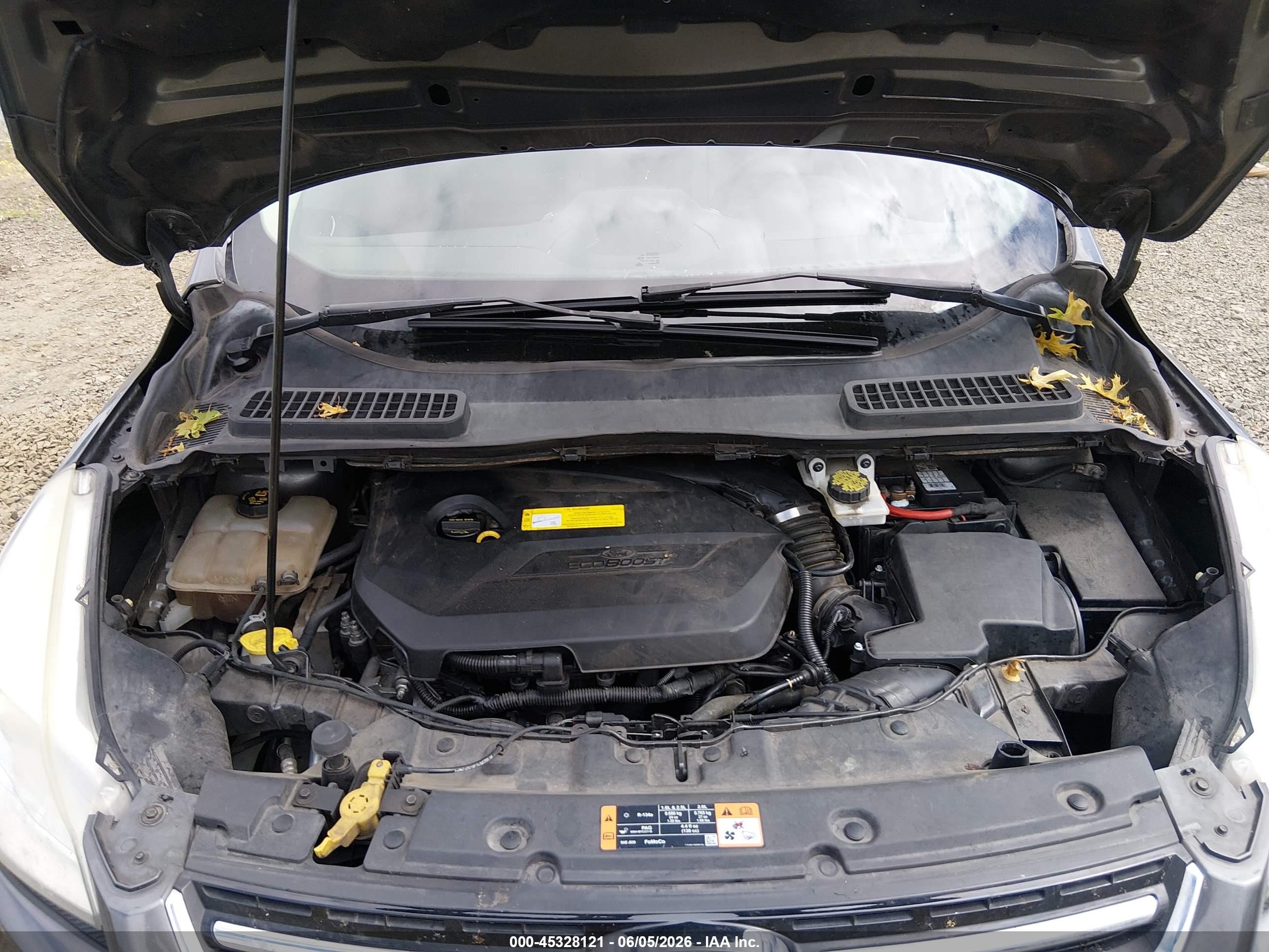 2016 Ford Escape Titanium Серый vin: 1FMCU9JX2GUA22193