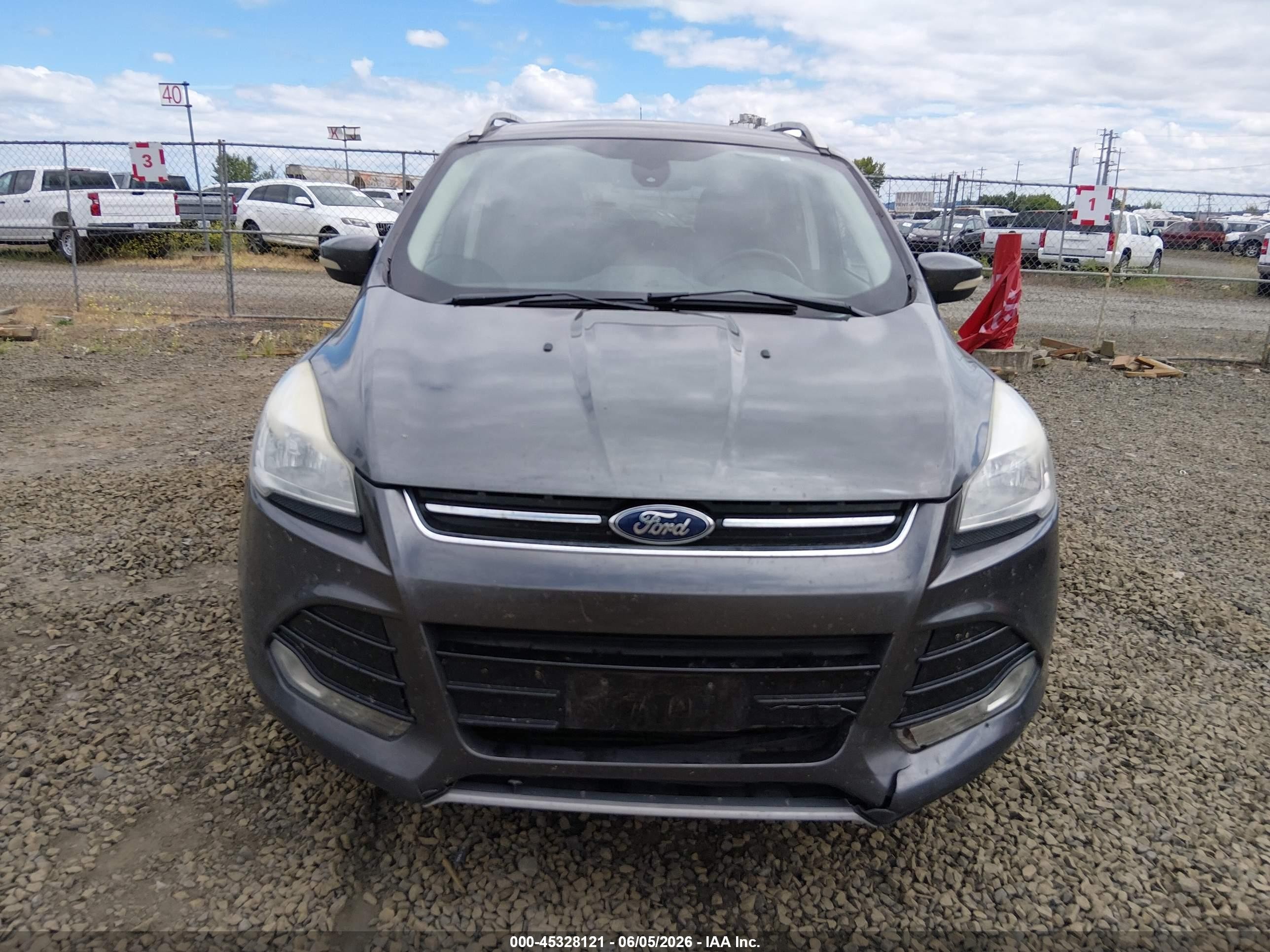 2016 Ford Escape Titanium Серый vin: 1FMCU9JX2GUA22193