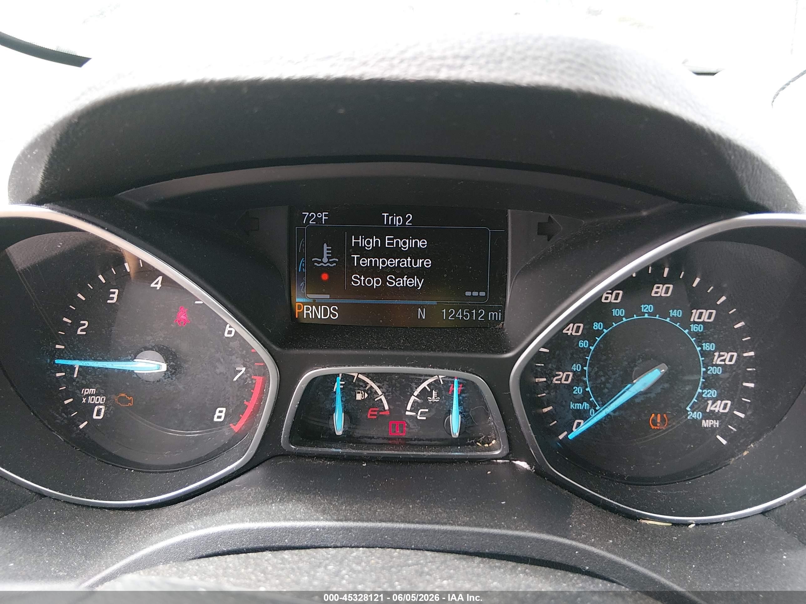 2016 Ford Escape Titanium Серый vin: 1FMCU9JX2GUA22193