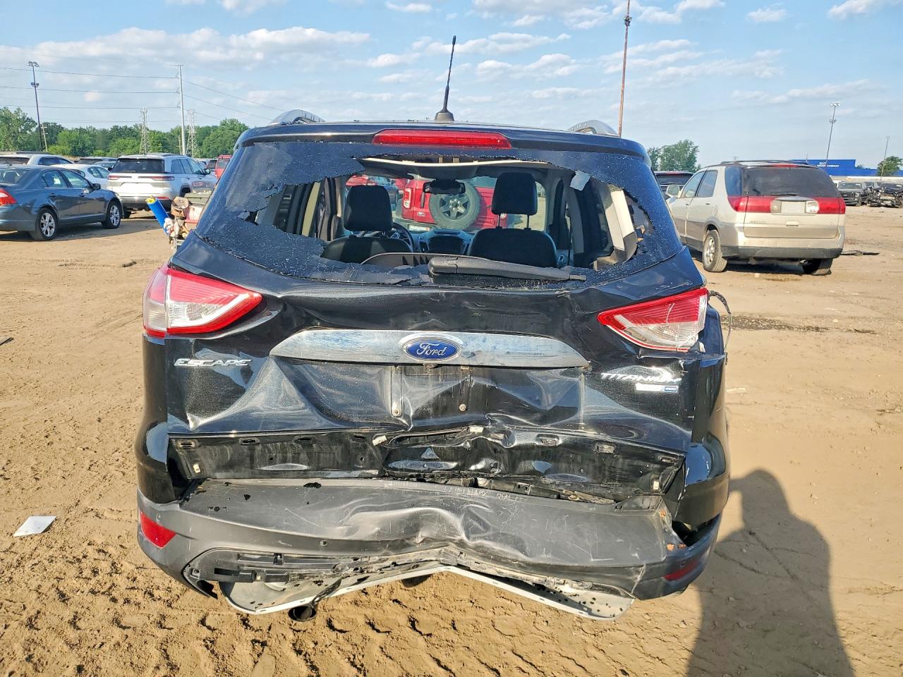 2014 Ford Escape Titanium Black vin: 1FMCU9JX3EUA37332