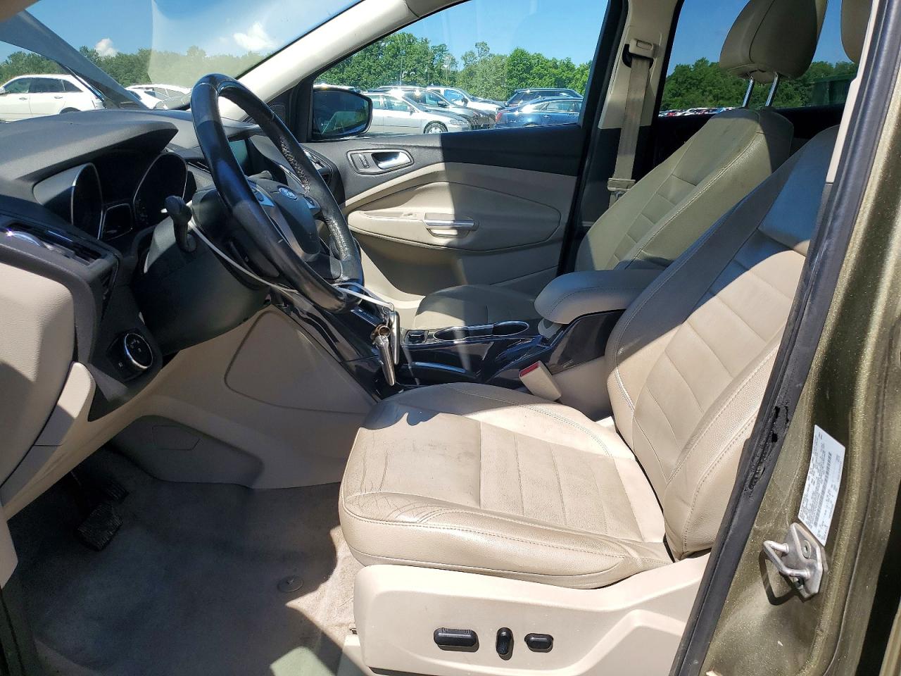2014 Ford Escape Titanium Green vin: 1FMCU9JX3EUA75384