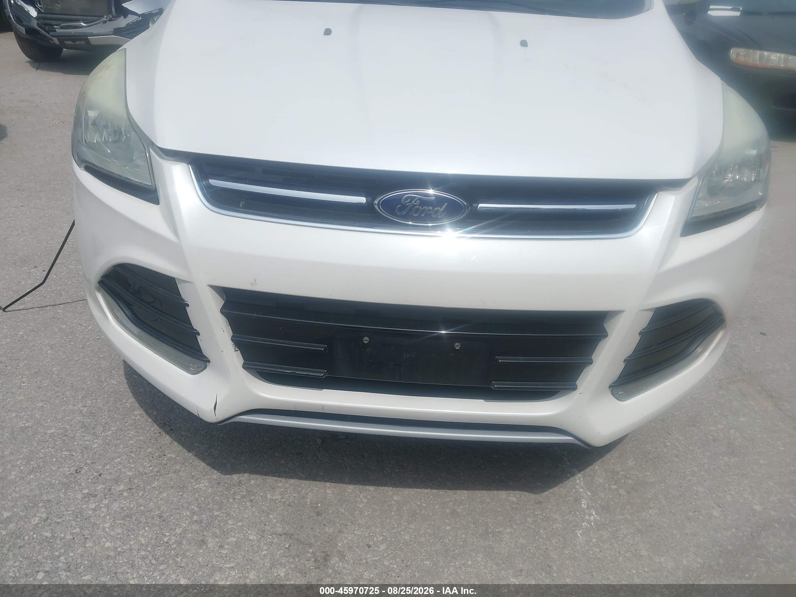 2014 Ford Escape Titanium Белый vin: 1FMCU9JX3EUA98535