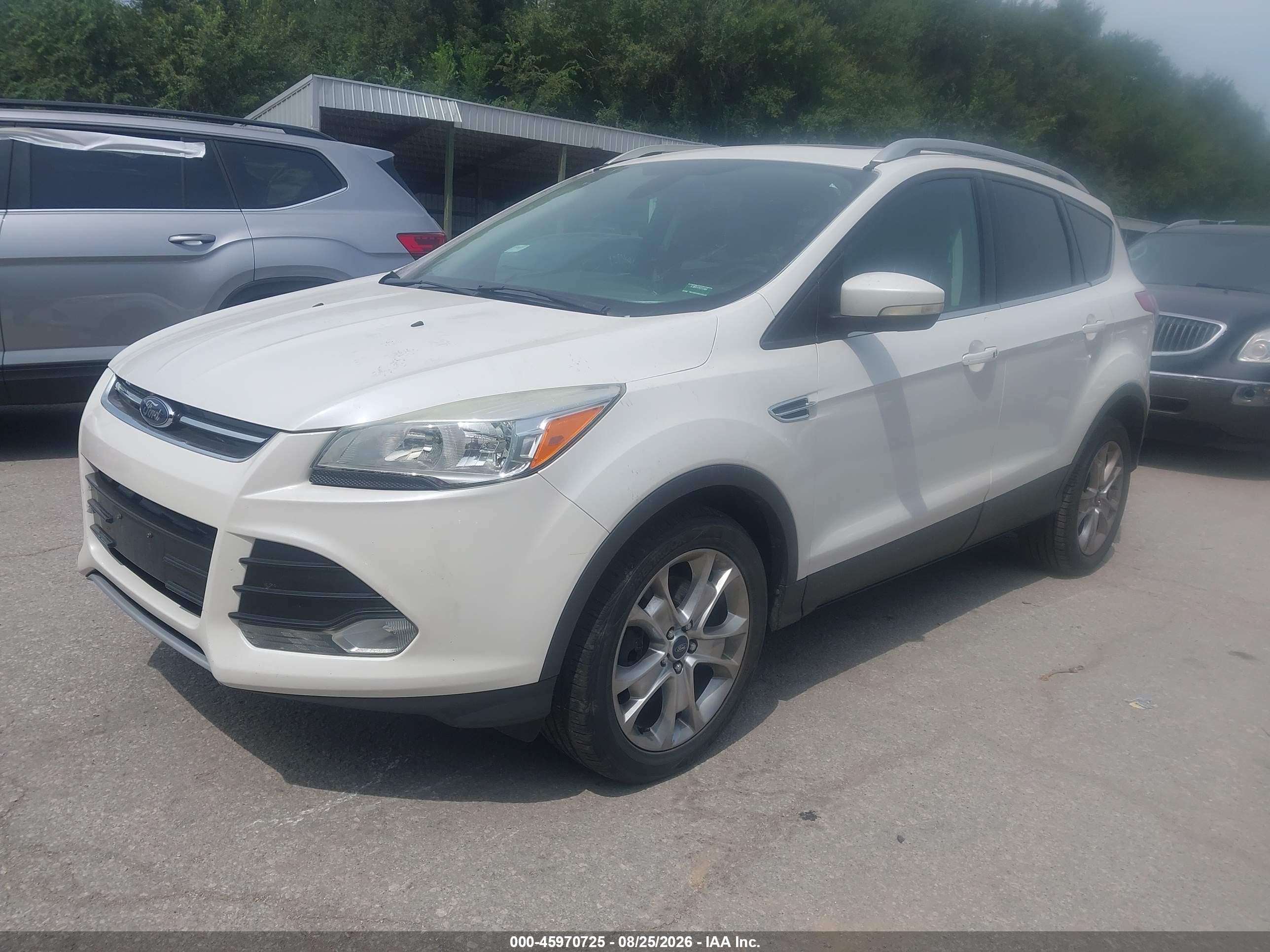 2014 Ford Escape Titanium Белый vin: 1FMCU9JX3EUA98535