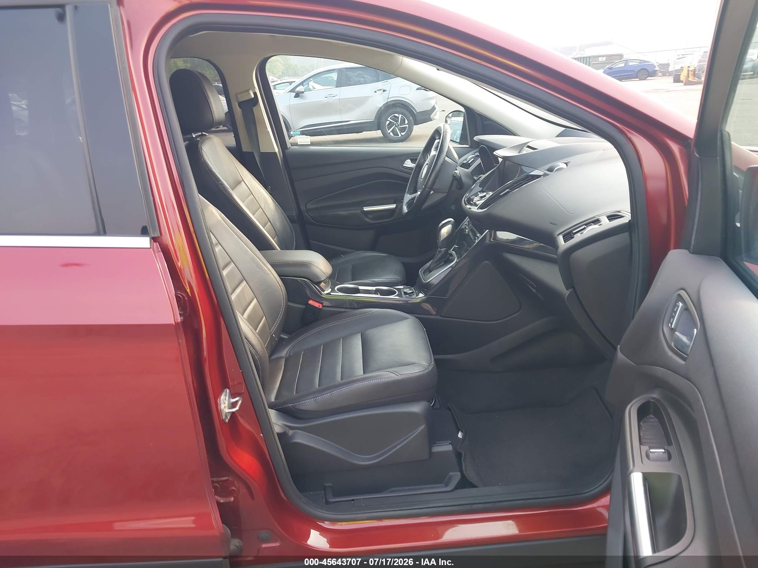 2014 Ford Escape Titanium Red vin: 1FMCU9JX3EUB54120
