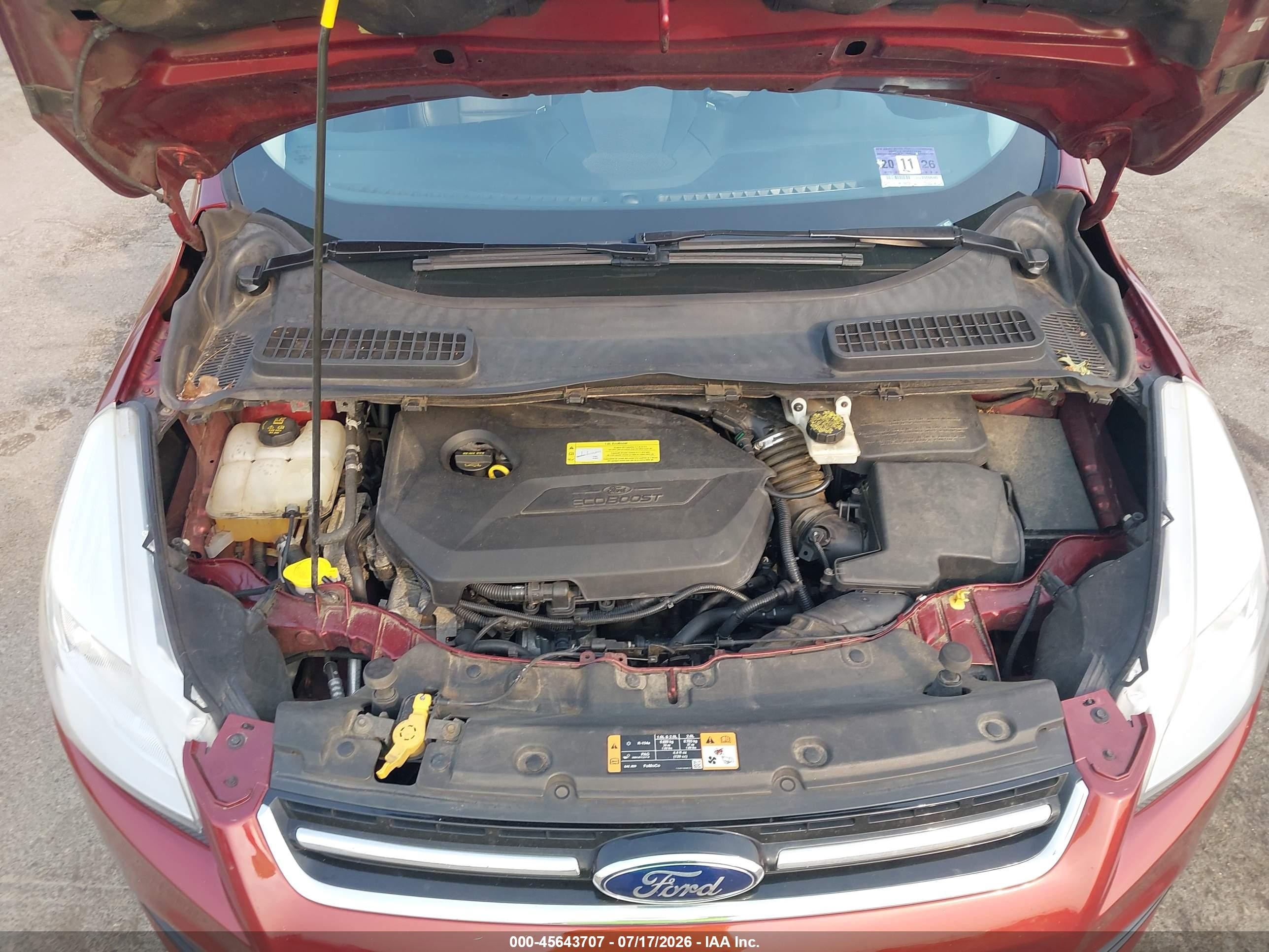 2014 Ford Escape Titanium Red vin: 1FMCU9JX3EUB54120