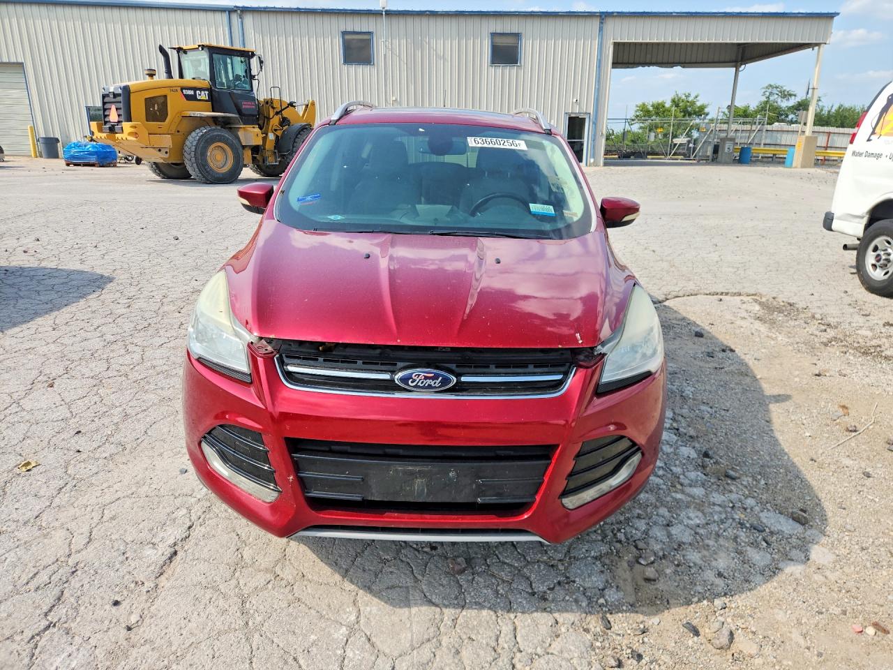 2014 Ford Escape Titanium Red vin: 1FMCU9JX3EUC30001