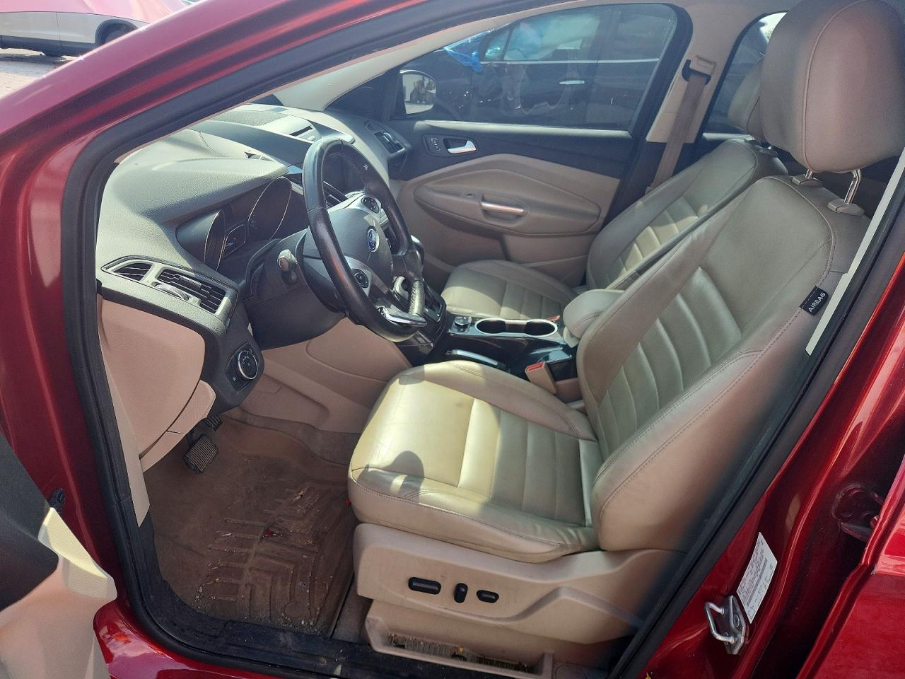 2014 Ford Escape Titanium Red vin: 1FMCU9JX3EUC30001