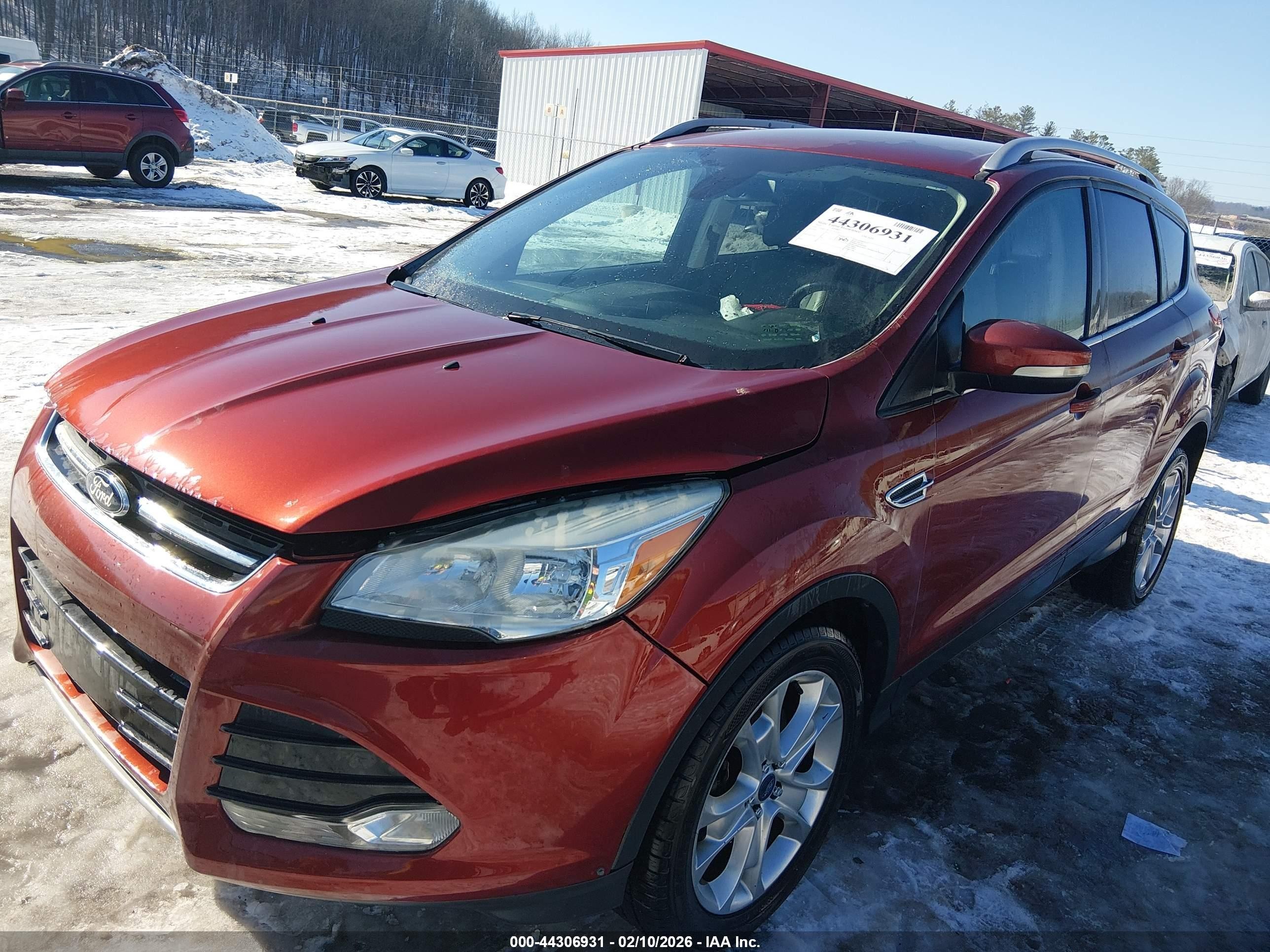 2014 Ford Escape Titanium Maroon vin: 1FMCU9JX3EUC51477