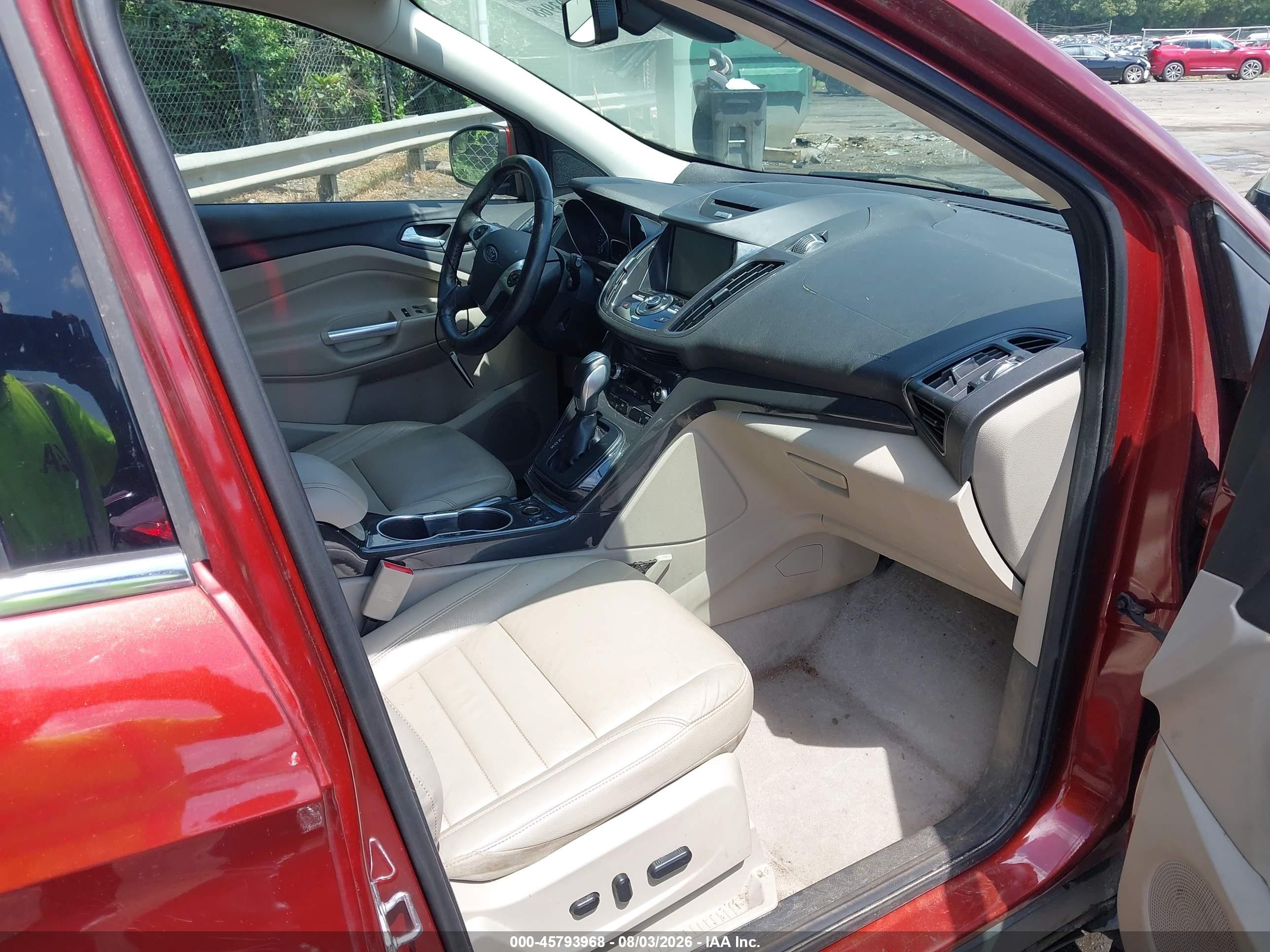 2015 Ford Escape Titanium Red vin: 1FMCU9JX3FUB12614
