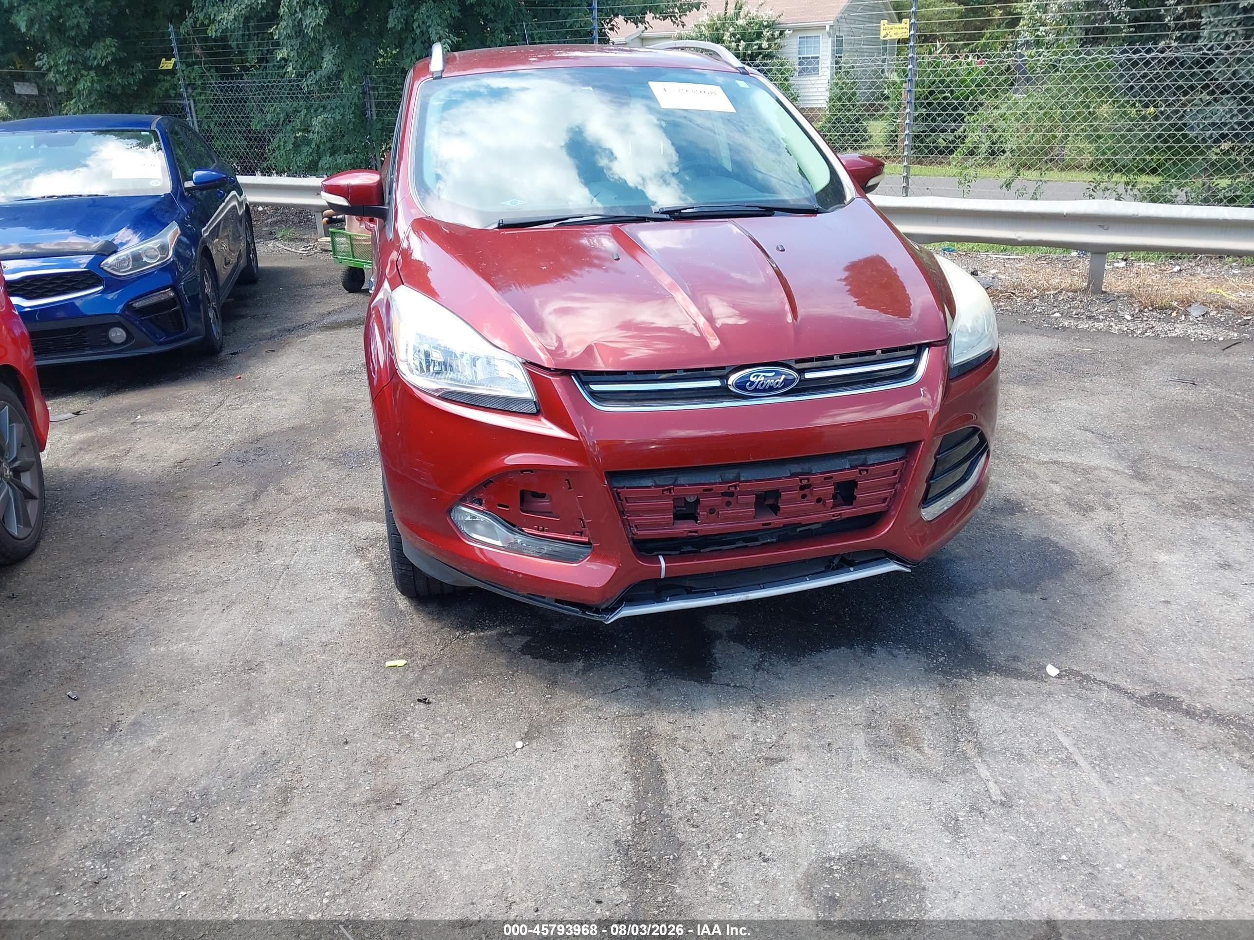 2015 Ford Escape Titanium Red vin: 1FMCU9JX3FUB12614