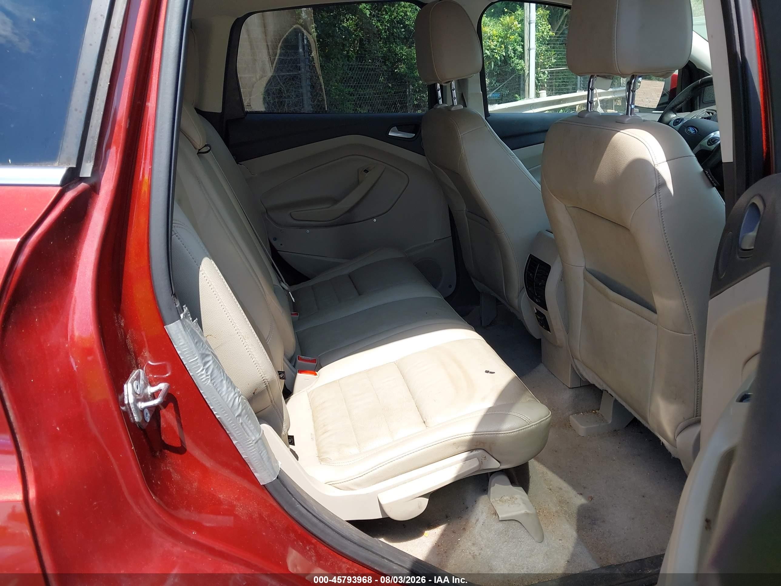 2015 Ford Escape Titanium Red vin: 1FMCU9JX3FUB12614