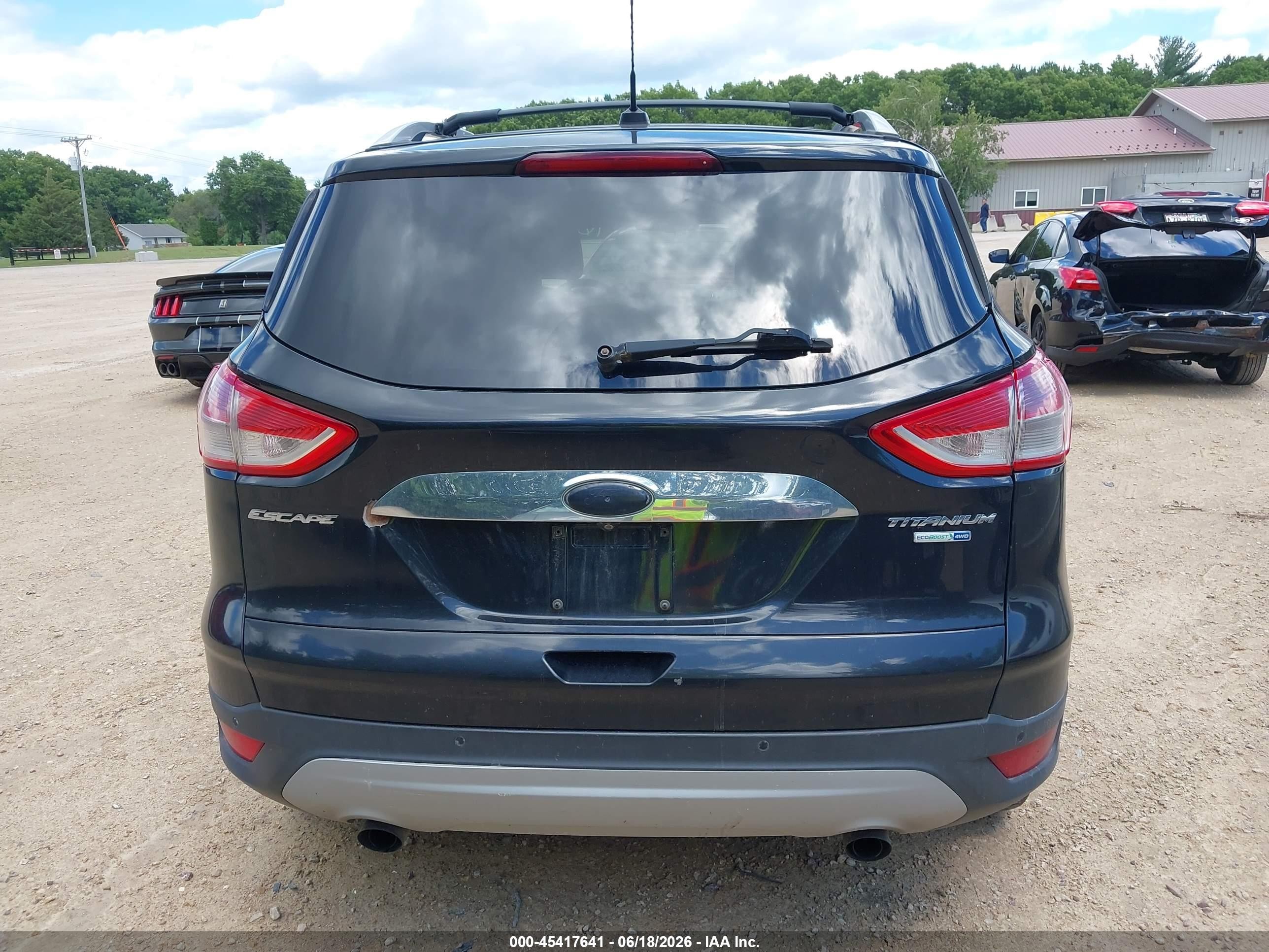 2014 Ford Escape Titanium Black vin: 1FMCU9JX4EUA54138