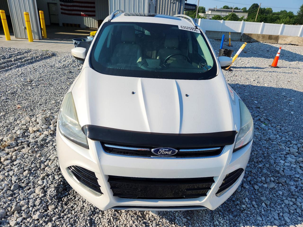 2014 Ford Escape Titanium White vin: 1FMCU9JX4EUA91111