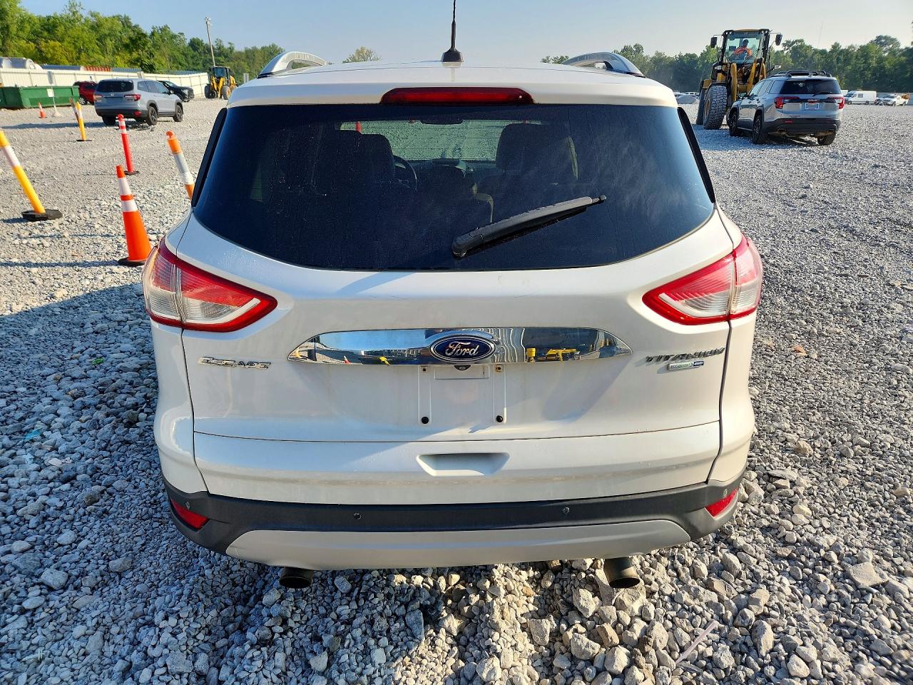 2014 Ford Escape Titanium White vin: 1FMCU9JX4EUA91111
