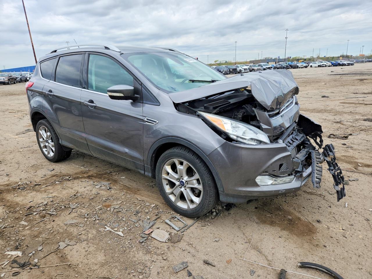2014 Ford Escape Titanium Gray vin: 1FMCU9JX4EUB06481