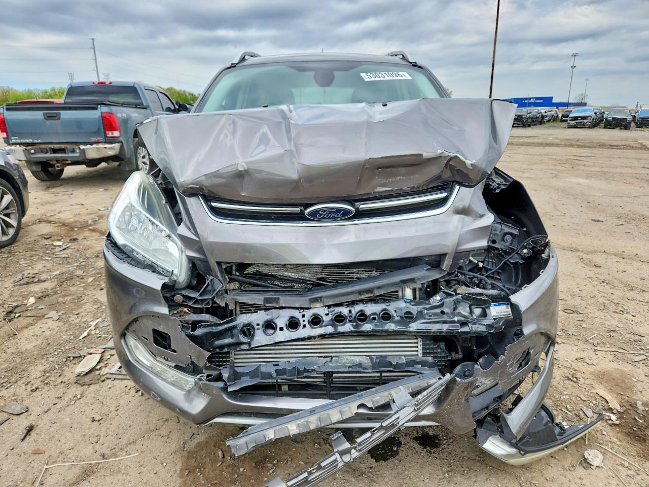 2014 Ford Escape Titanium Gray vin: 1FMCU9JX4EUB06481