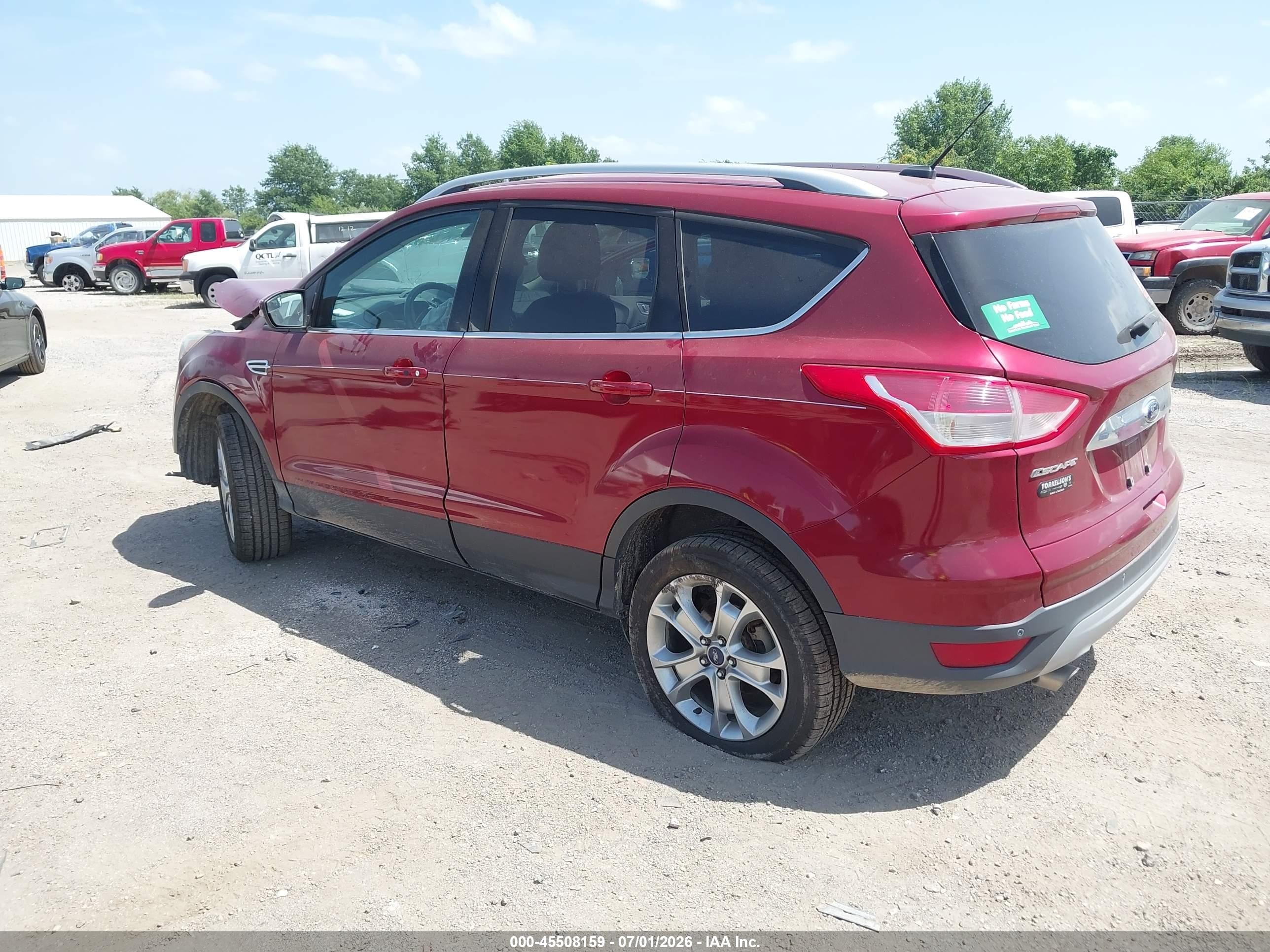 2014 Ford Escape Titanium Red vin: 1FMCU9JX4EUB10241