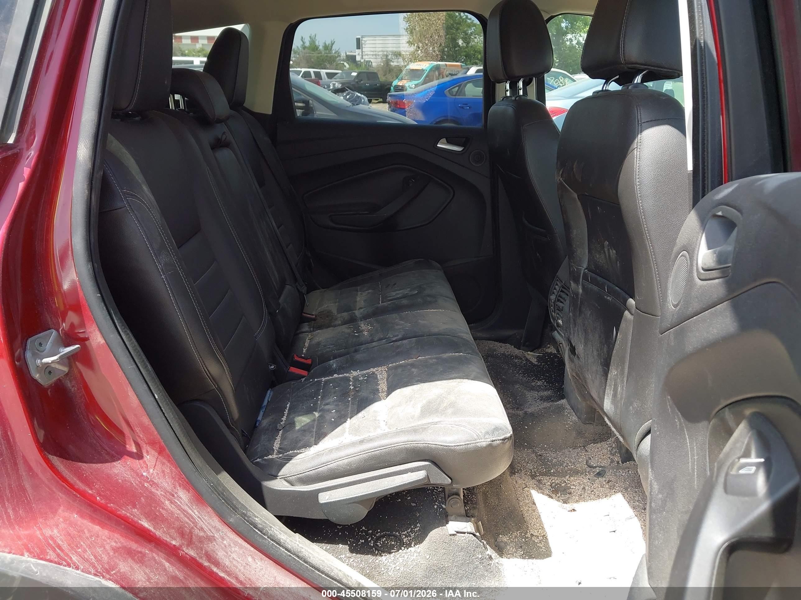 2014 Ford Escape Titanium Red vin: 1FMCU9JX4EUB10241