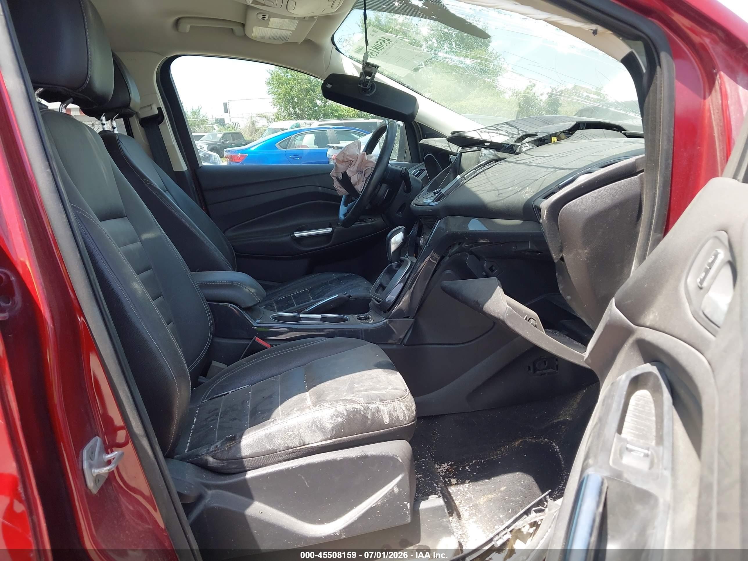 2014 Ford Escape Titanium Red vin: 1FMCU9JX4EUB10241