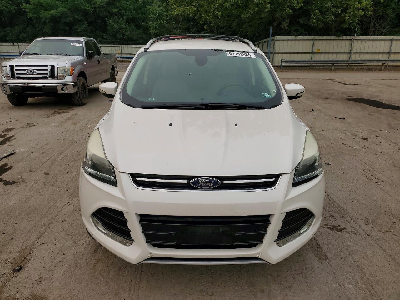 2015 Ford Escape Titanium Белый vin: 1FMCU9JX4FUA89215