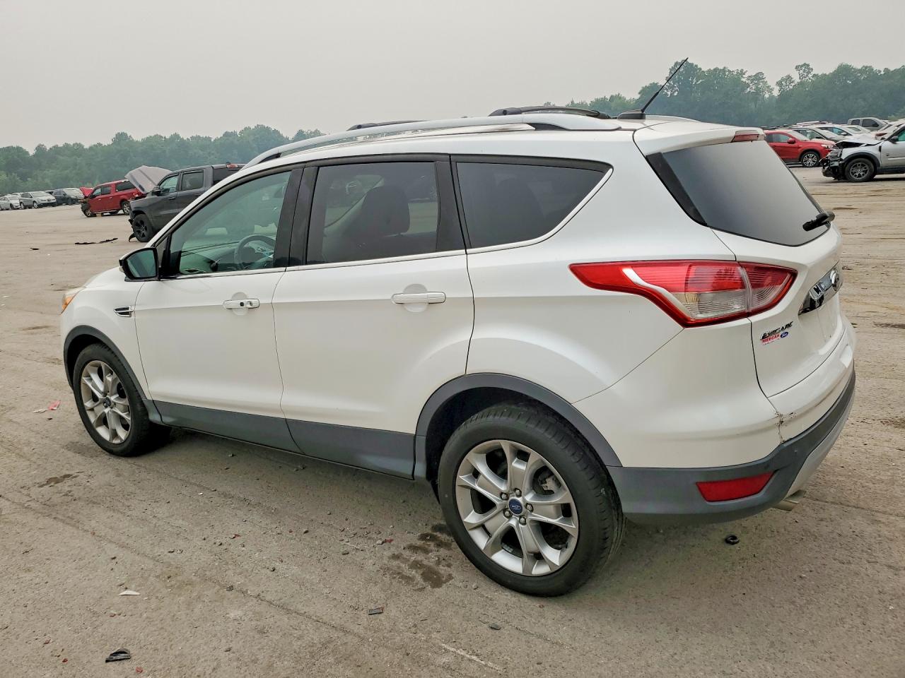 2015 Ford Escape Titanium Белый vin: 1FMCU9JX4FUA89215