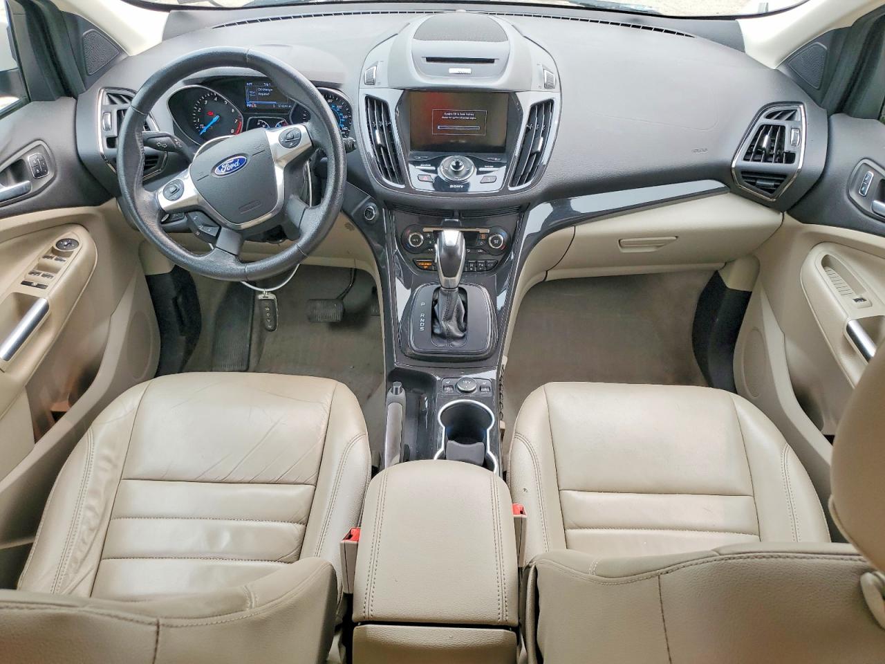 2015 Ford Escape Titanium Белый vin: 1FMCU9JX4FUA89215