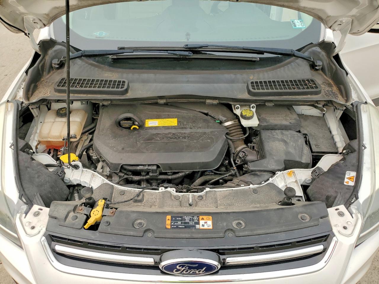 2015 Ford Escape Titanium Белый vin: 1FMCU9JX4FUA89215