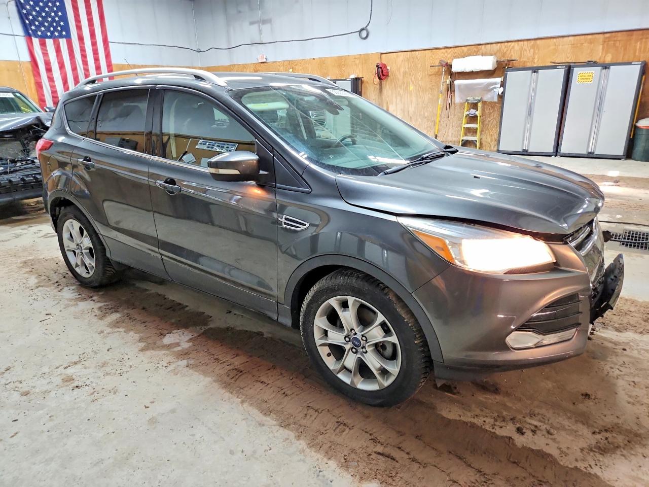 2015 Ford Escape Hybrid Gray vin: 1FMCU9JX4FUA91451