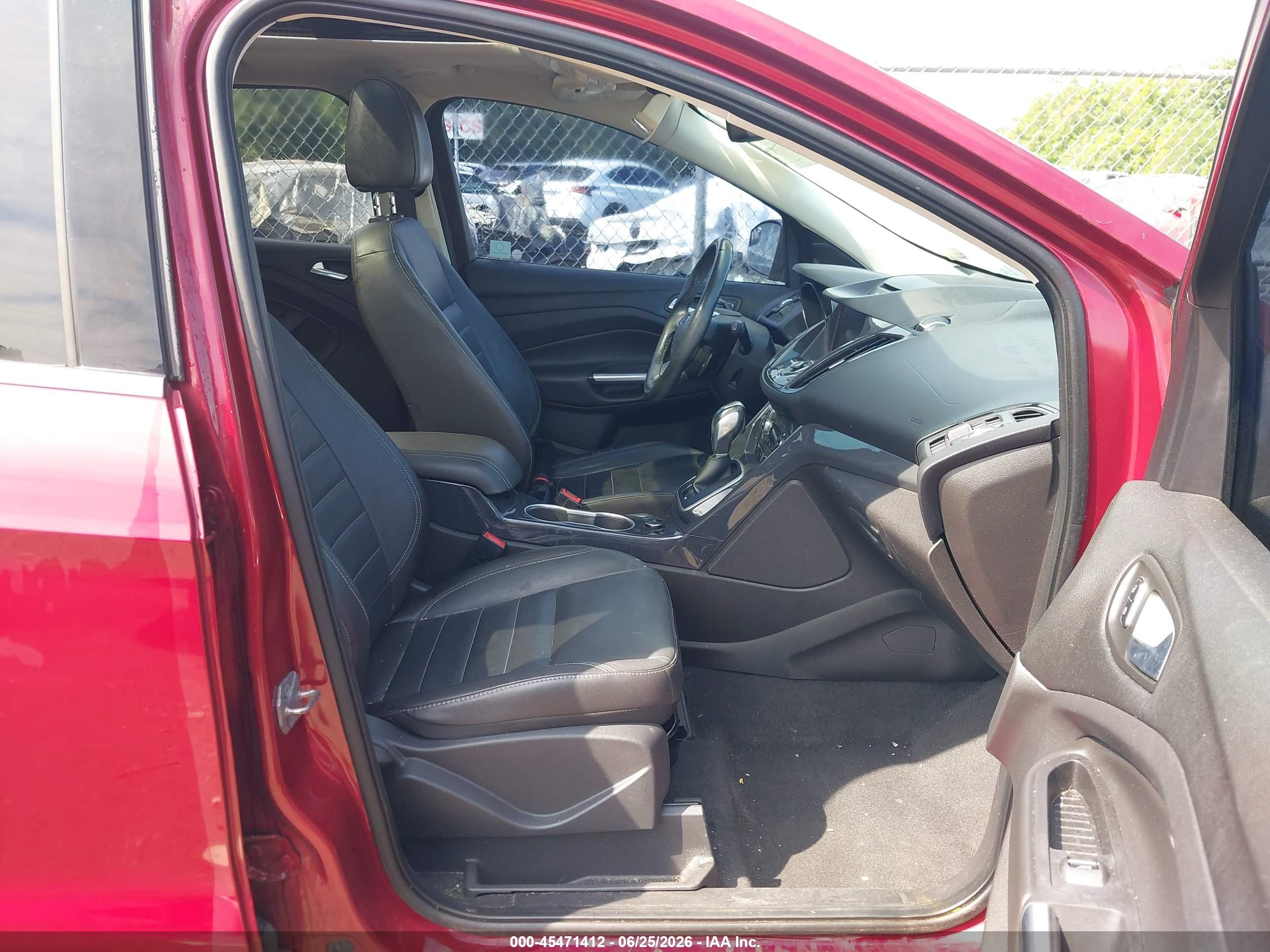 2014 Ford Escape Titanium Red vin: 1FMCU9JX5EUA18409