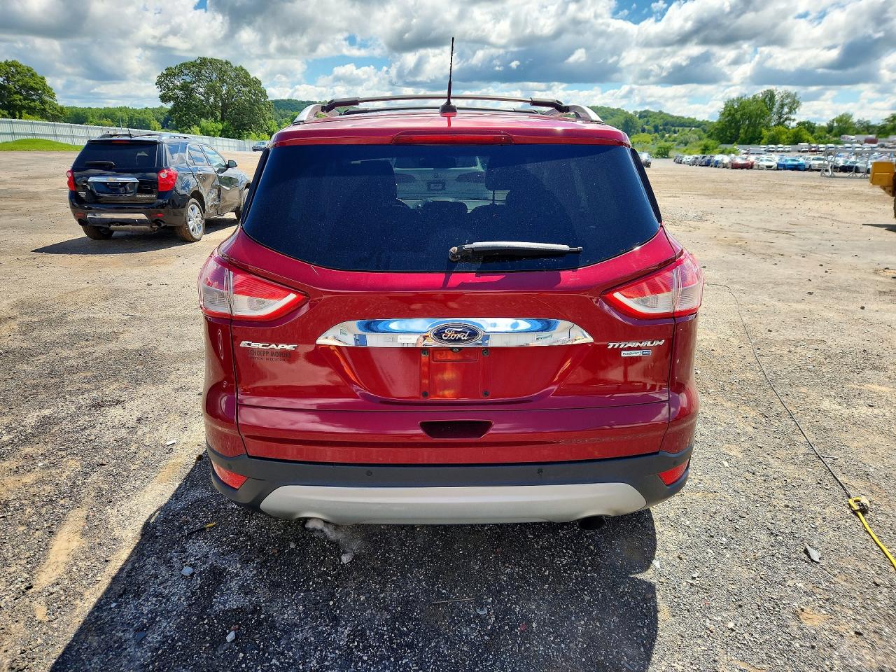 2014 Ford Escape Titanium Бордовый vin: 1FMCU9JX5EUB92156