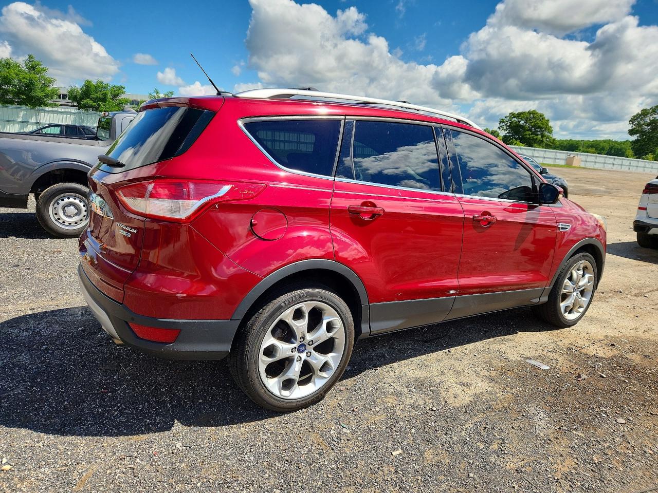 2014 Ford Escape Titanium Бордовый vin: 1FMCU9JX5EUB92156