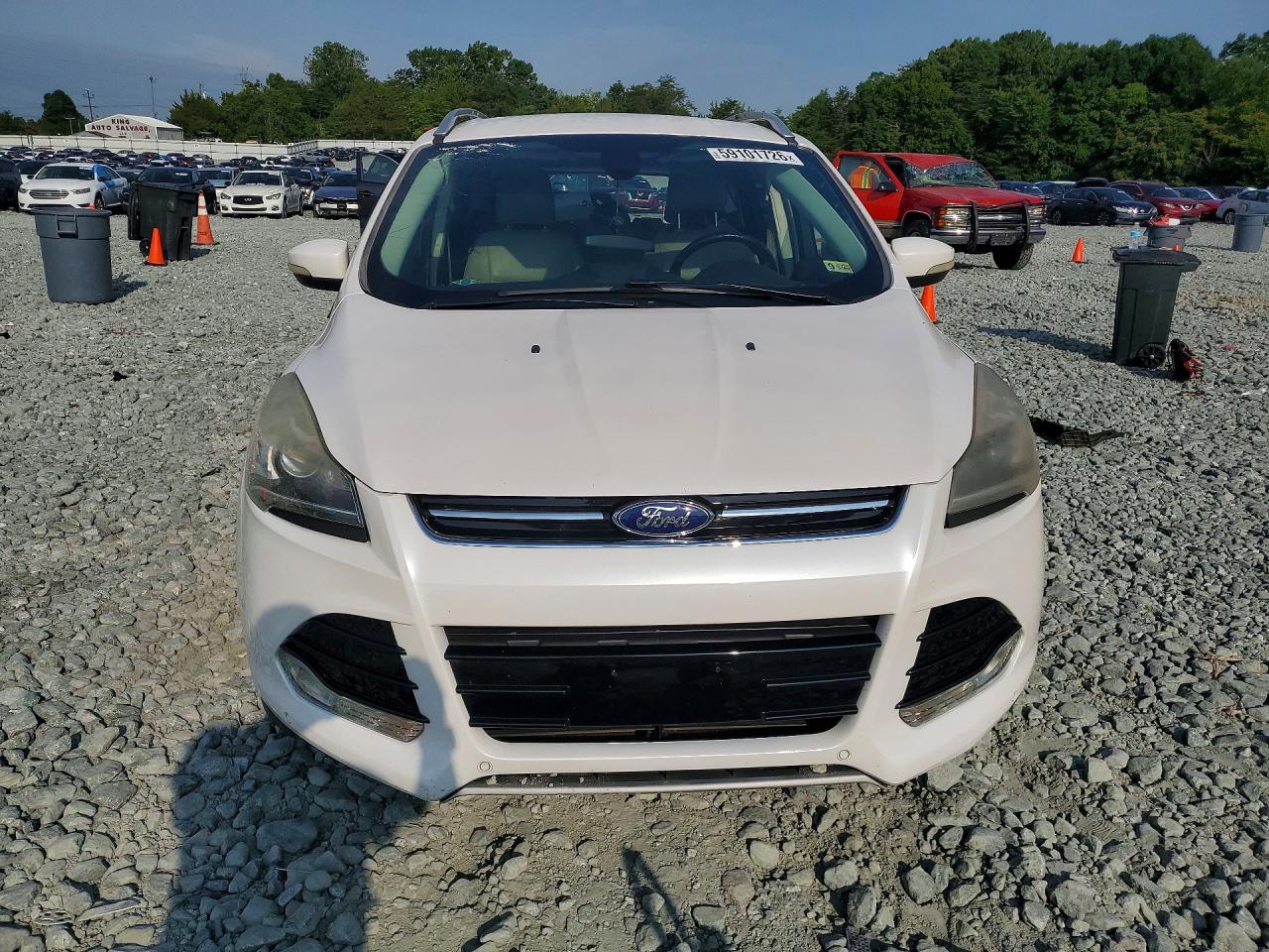 2014 Ford Escape Titanium White vin: 1FMCU9JX5EUB95963