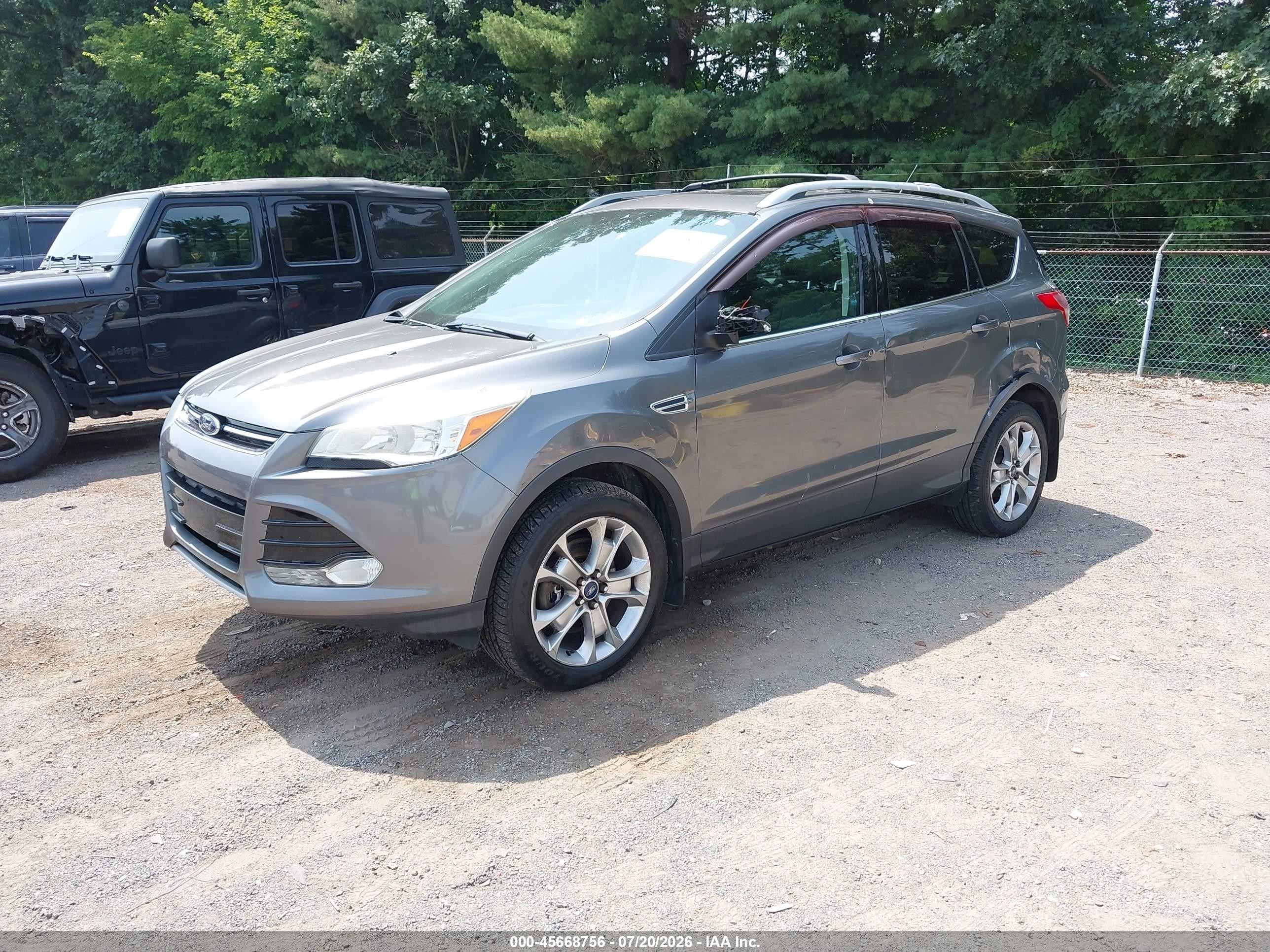 2014 Ford Escape Titanium Gray vin: 1FMCU9JX5EUD30259