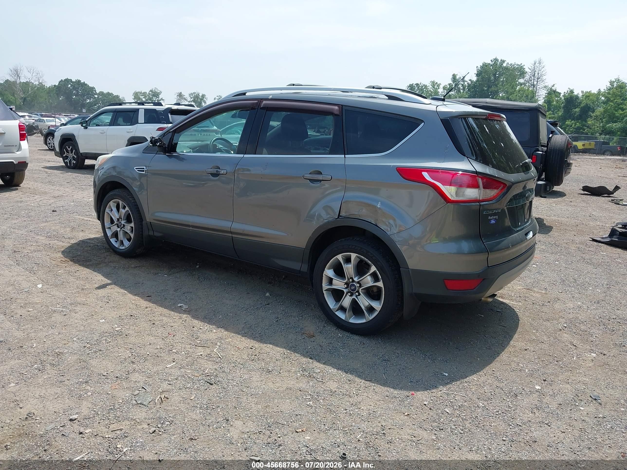 2014 Ford Escape Titanium Gray vin: 1FMCU9JX5EUD30259