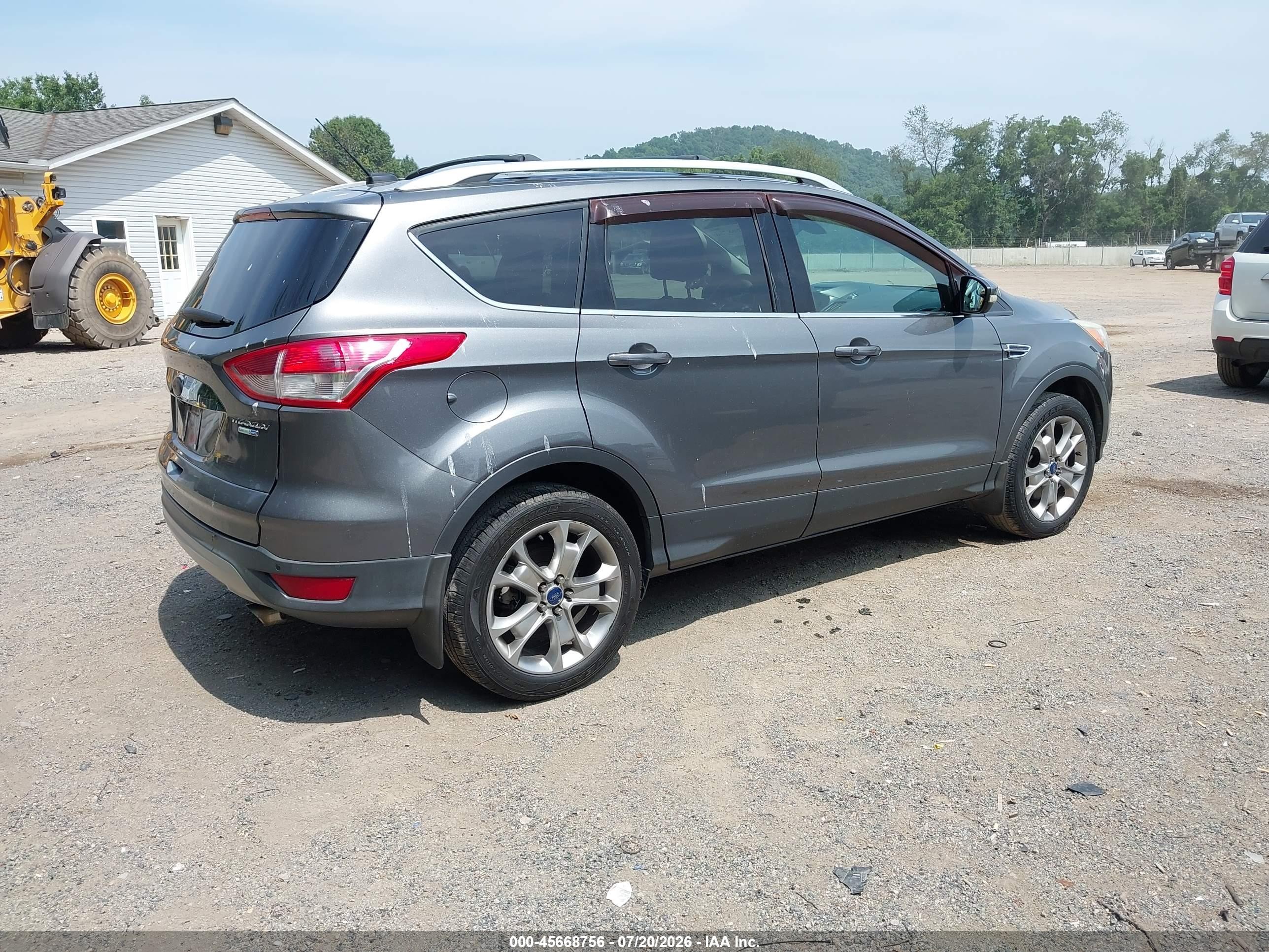 2014 Ford Escape Titanium Gray vin: 1FMCU9JX5EUD30259