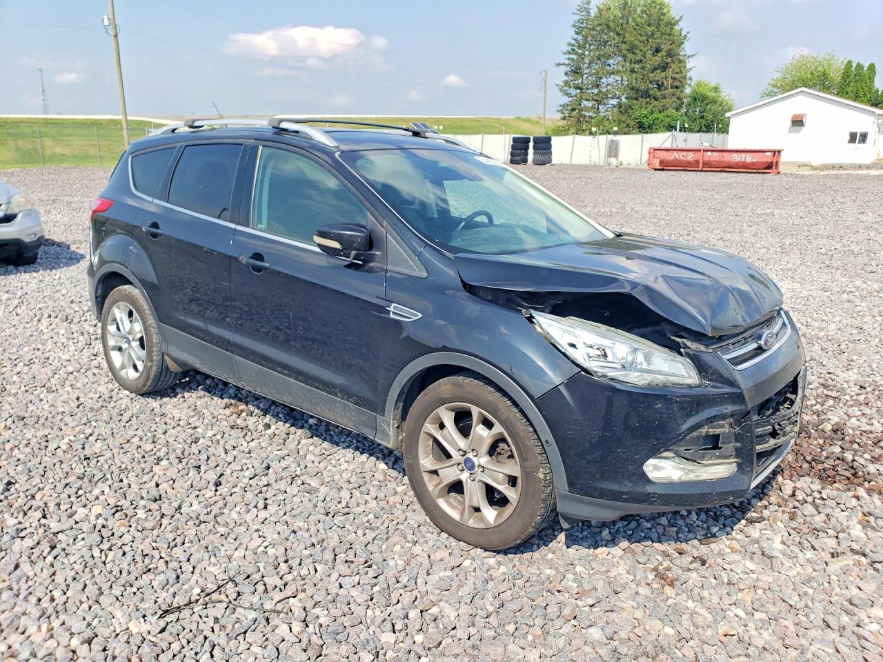 2014 Ford Escape Titanium Black vin: 1FMCU9JX5EUD71457